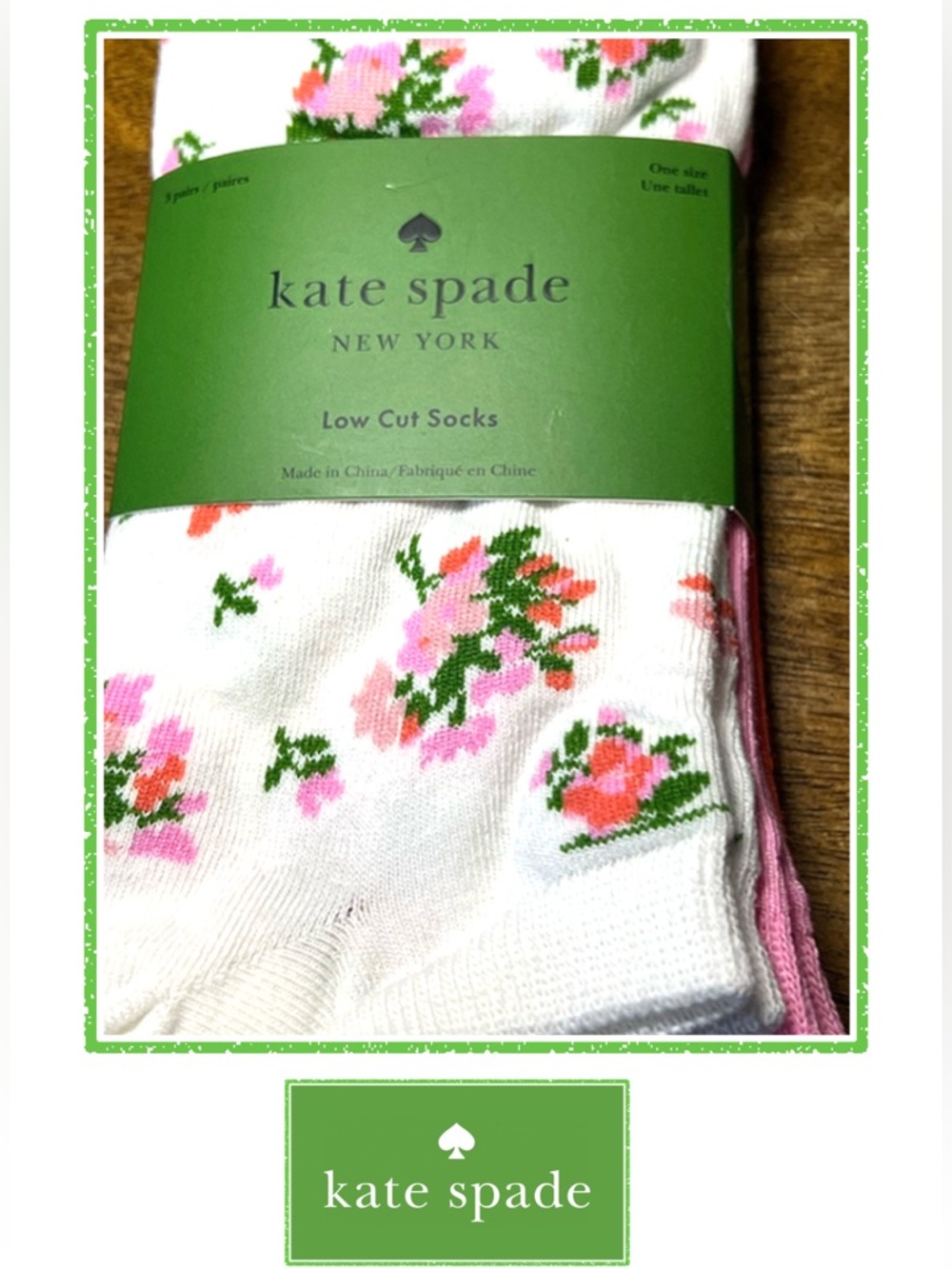 kate spade Low Cut  Sock Set (3 pair) • NWT - Picture 3 of 6